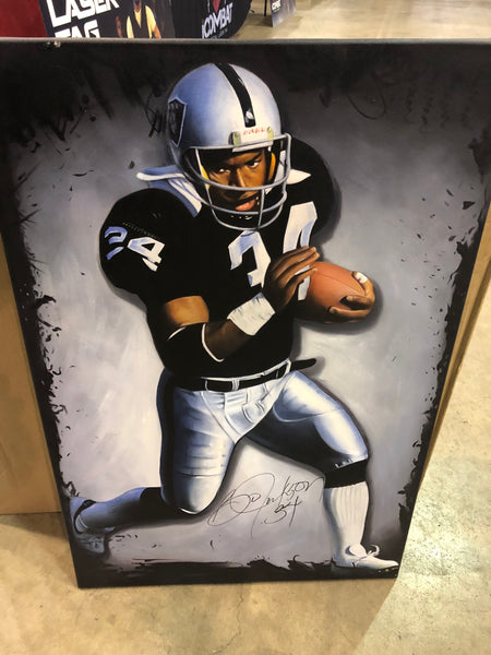 Bo Jackson 24x36 Autographed Inch Oil Painting